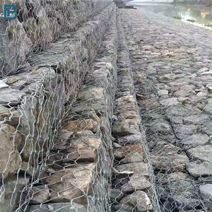 Clôture de mur de limite de gabion galvanisé à chaud de la conception moderne 3x1x1m de 80x100mm pour l'<span class=keywords><strong>immobilier</strong></span> extérieur de construction de berge - Product Image 2