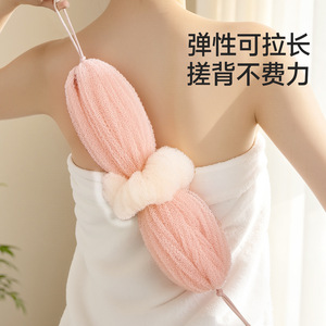 FaSoLa Stretchable Bath Ball Dual Use Foaming Exfoliating Sponge With Rope For Bathing - Product Image 4