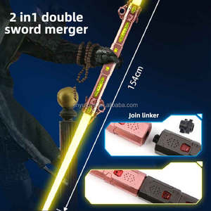 Nouveauté allumer clignotant jouets en plastique LED <span class=keywords><strong>sabre</strong></span> <span class=keywords><strong>laser</strong></span> épée Double lumière <span class=keywords><strong>sabre</strong></span> épée <span class=keywords><strong>Laser</strong></span> épée jouets pour enfants jouets faveur de fête - Product Image 4