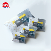 Logo personnalisé en carton kraft imprimé, boîte en forme de coussin, grande taille, 50 unités