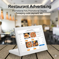 Support de bureau en forme de L pour tablette Android professionnelle OEM de 10 pouces, menu numérique pour restaurant