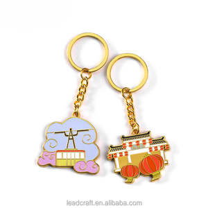 Promotionele sleutelhanger met aangepast logo, metalen toeristische souvenir, aangepaste metalen huissleutelhanger - Product Image 1