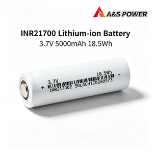 แบตเตอรี่ลิเธียมไอออน 21700 3.7V 5000mAh 18.5Wh แบบชาร์จได้ รูปทรงกระบอก สำหรับเครื่องมือไฟฟ้าและโดรน - Product Image 1