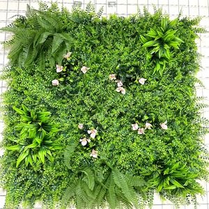 Space Saving Artificial Vertical Garden <b>Wall</b> <b>Panel</b> Realistic Foliage For Balcony Garden Outdoor Decoration - Product Image 4