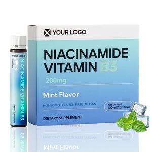 Suplemento Dietético Líquido Oral de Niacinamida Vitamina B3 200mg Personalizado, Sabor a Menta, Vegano, Sin Gluten, para Adultos, Mejora la Inmunidad - Product Image 1