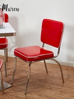 Ensemble de table et de chaises de style nordique pour café, club, bistrot - Meubles durables avec structure en acier