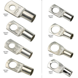 Terminales de Anillo para Ingeniería Química SC6 6 8 10 16 25, Conectores Redondos de Cobre Puro para Crimpado, Estilo Europeo - Product Image 2