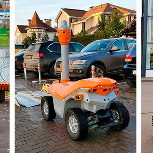 Robot de <span class=keywords><strong>patrouille</strong></span> de sécurité intelligent à quatre roues motrices avec surveillance panoramique et alerte précoce pour une utilisation en extérieur - Product Image 2
