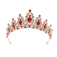 Diadème de mariée en alliage orné de cristaux, strass et diamants, accessoire de coiffure pour mariages, bals de promo, fiançailles, anniversaires et fêtes.