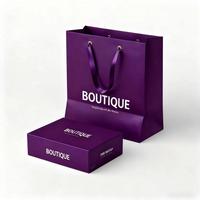 Boîtes d'emballage personnalisées en papier écologique, sacs kraft de haute qualité avec poignées décoratives pour vêtements, shopping et bougies