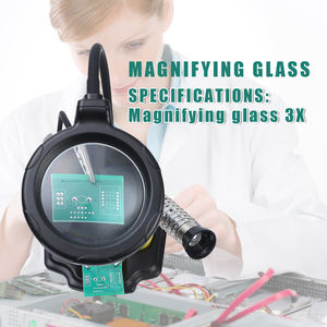 4 X Led Licht Handsfree Lamp Plus Vergrootglas Led Vergrootlamp Met Derde Hand En Alligator Clips - Product Image 3