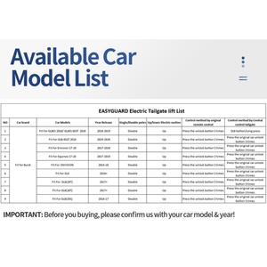 Système de levage de hayon électrique EASYGUARD adapté aux voitures Buick - Product Image 6