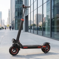 Scooter électrique 48V 1200W, 11 pouces, tout-terrain, double suspension, batterie au lithium, scooter électrique de banlieue, double frein à disque, autonomie de 55 km
