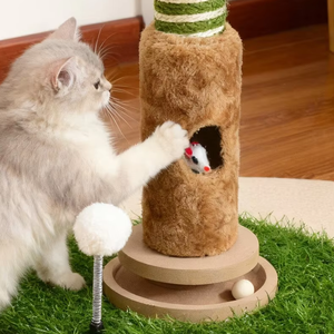 Vente en gros usine : Arbre à chat, griffoir, structure d'escalade et jouet pour chat, résistant aux griffures, anti-déchirure, ne se détache pas - Product Image 3