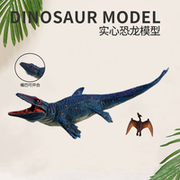 Ensemble de figurines de dinosaures en plastique/PVC, 2 pièces, Mosasaurus et Pteranodon, modèle de simulation, jouet unisexe pour enfants, inspiré de l'animation occidentale