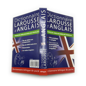 Livre à couverture souple bon marché, dictionnaire éducatif personnalisé pour enfants, dictionnaire français polychrome d'impression offset - Product Image 1