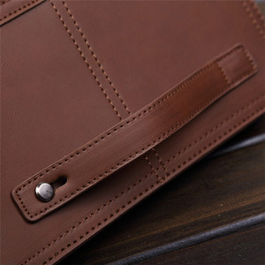 Nuova borsa a mano da <span class=keywords><strong>uomo</strong></span> di grande capacità borsa a busta retrò marrone crazy horse <span class=keywords><strong>pochette</strong></span> in pelle PU per <span class=keywords><strong>uomo</strong></span> - Product Image 5