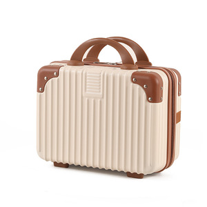 14-16 Inch Durable Fashionable ABS Mini Travel Suitcase Large Capacity Portable Zipper Candy Pattern <strong>Cosmetic</strong> Makeup <strong>Bag</strong> - Product Image 1