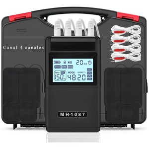 48-modus MH-1087 Vierkanaals <span class=keywords><strong>TENS</strong></span> Fysiotherapie-instrument Timingcontrole Acupuntmassage Nekspierstimulator USB Oplaadbaar - Product Image 3