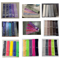 Lot de 5 bandes de résistance pour yoga avec logo personnalisé, bandes élastiques de fitness pour exercices, bandes de résistance pour les hanches et les fessiers