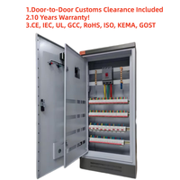Boîtier de distribution d'énergie triphasé AC400V avec onduleur MCCB, double porte métallique, extérieur IP54, résistant à la corrosion, contrôle industriel