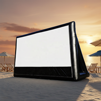 Écran de cinéma gonflable géant en PVC de taille personnalisée, mobile, extérieur, pour la publicité