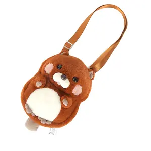 Little Hamster shoulder Bag Stuffed animal toy Purse Plush Toy Cartoon Bag Plushie For Girls
