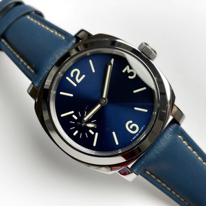 Pa-ner-ai thương hiệu nổi tiếng cổ điển lu-pam1085 màu xanh khâu đơn giản sang trọng cơ khí chuyển động ban đêm ánh sáng đôi đồng hồ nam - Product Image 1