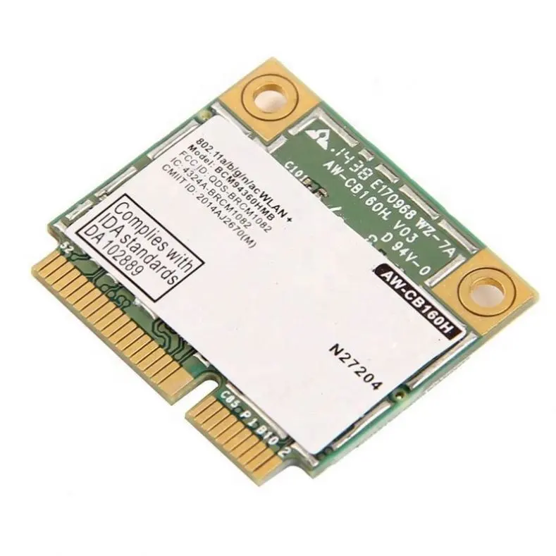 AW-CB160H BCM94360HMB BCM94360 Half Mini PCI-express Ble4.0+802.11AC 867Mbps Wireless WIFI WLAN Card