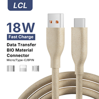 Cable USB Tipo C de Carga Rápida, Ecológico, Hecho con PLA, PHA, Paja de Trigo Reciclada, 100% Biodegradable, Trenzado, para Cámara, OEM ODM