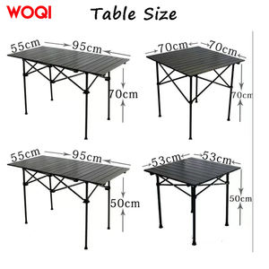 WOQI nuovo Design in lega di alluminio <span class=keywords><strong>montagna</strong></span> all'aperto pieghevole tavolo e sedia, campeggio portatile e tavolo da Picnic e sedia Set - Product Image 3
