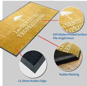 Alfombra de Entrada Personalizada con Impresión Colorida, Moderna, para Interiores y Exteriores, Superficie de Nailon, Respaldo de Goma, para Clubes Exclusivos y Hoteles - Product Image 2