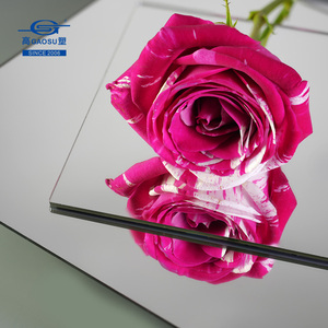 Plaque miroir GPPS argentée et dorée brillante 0,5/0,8 mm 1220*2440 mm (4x8 pieds) à prix réduit en gros pour caisson lumineux LED, projets DIY, cadre photo - Product Image 1