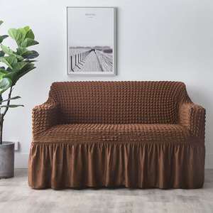 De alta calidad de poliéster liso de protección elástico de asiento <span class=keywords><strong>del</strong></span> sofá cubierta Spandex cubierta <span class=keywords><strong>del</strong></span> sofá - Product Image 3