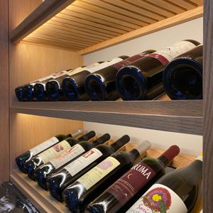 Armoire à vin de luxe à double porte vitrée pour bar à domicile Hz-12, meuble de salle à manger, casier à vin en bois - Product Image 3