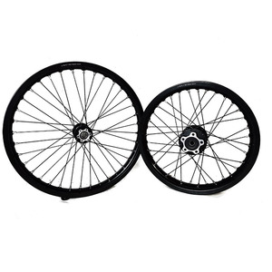 Jeu de roues SUR RON/TALARIA, jantes noires et moyeux noirs-21/<span class=keywords><strong>18</strong></span> - Product Image 1
