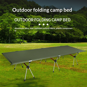 Lit pliant d'extérieur à double usage |   Hauteur réglable pour le camping, les pique-niques, les abris d'urgence et les séjours à l'hôtel - Product Image 2