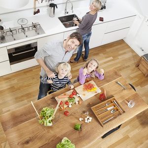 Organisateur de cuisine LUMINA modèle 1, tiroir à couverts en bois de bambou réglable pour couverts et argenterie dans la cuisine - Product Image 6