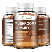 Gummies aux champignons, aliments santé très vendus, extrait de champignons, booster de mémoire, gummies énergisants
