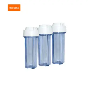 10" Filter Housing Reverse Osmosis Water Treatment Water Filter Housing 10 Inch Blue Transparent