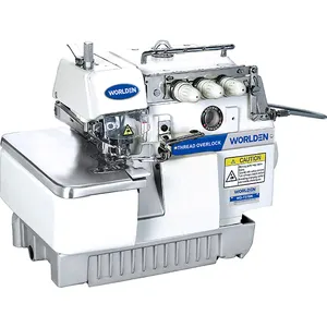 WD-737BK High geschwindigkeit 3 gewinde Overlock Back Latching SEWING MACHINE