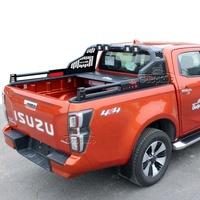 Barra Antivuelco Deportiva Universal de Acero, Canasta Portaequipajes, Diseño de Carbono 4x4, Modelos de Automóviles Chevy Silverado Colorado GMC Sierra Ford Isuzu