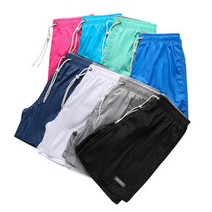 卸売速乾性メッシュライニングボードショーツ無地メンズカスタムビーチショートスイムトランク - Product Image 3