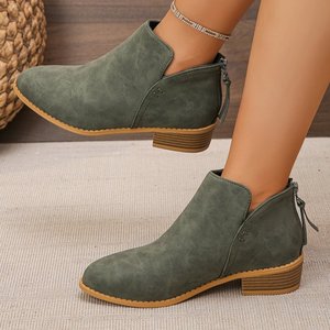 Stivaletti invernali invernali con vendita calda comode scarpe Casual in camoscio con tacco a punta stile retrò occidentale - Product Image 6