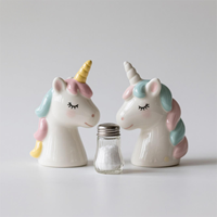 Brûleur à huile en céramique licorne. Design personnalisé 3D peint à la main, crée une atmosphère apaisante et un éclat enchanteur pour les espaces de relaxation.