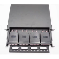 Fourniture d'usine 1U 19 'Rack Mount MTP MPO Patch Panel 144 Fiber 96 Fiber 48Core High Density MPO Patch Panel