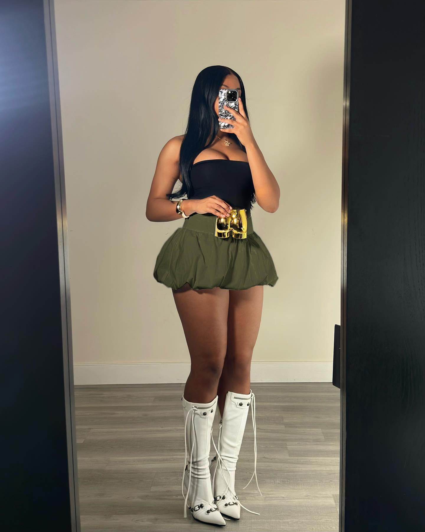 Z919ST01 Green Skirt