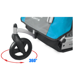 <span class=keywords><strong>Remorque</strong></span> et poussette pour vélo Veelar Sports Suspension 2 en <span class=keywords><strong>1</strong></span>, double siège pour tout-petits, enfants, porte-vélo pour enfants, jogger - Product Image 5