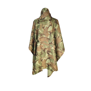 DFU0155 Hunting Outdoor Sports Travel Waterproof 210T Polyester with PU Coating Camouflage Rain <b>Poncho</b> Camouflage Rain Tents - Product Image 4