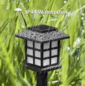 Solar Outdoor LED Lawn Small House Light Mini Solar Palace Light Courtyard Atmosphere Garden Light